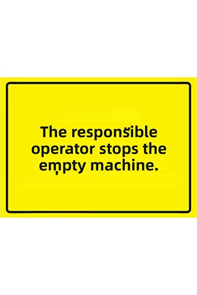 ZiPrinter العميل المُتِمِّن يوقف الآلة التي تعمل في وضعية الخمول! لافتة تحذير من مادة PVC مقاس A4 21x30 سم