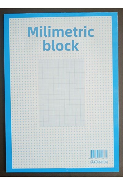 DEFTERSAN A4 كتلة ملليمترية 36 ورقة 2 قطعة