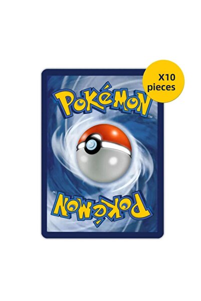 Pokemon TCG 10 قطع من بطاقات ألعاب TCG المرخصة من البوكيمون
