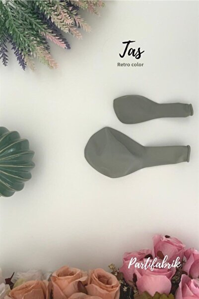 Partifabrik Stone Retro Color Matte Pastel Balloon 10 Pack