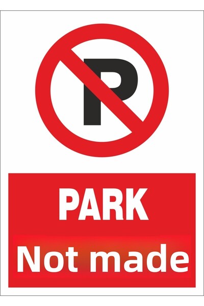 Klas Reklam لافتة ممنوع ركن السيارات الخارجية للشقة مقاس 25 × 35 سم