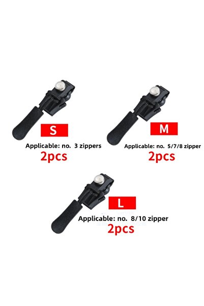 Choice 6 سم S M L 6 قطع S M L سحاب معدني عالمي قابل للفصل وسحب منزلق ومجموعة ...