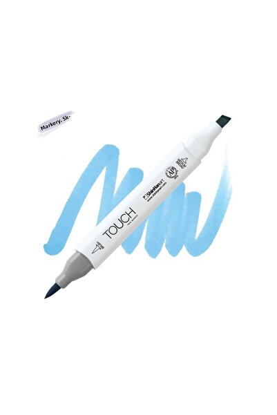 Shinhan Art Touch Twin Brush Pen : Double Sided Marker : Pb271 Light Blue