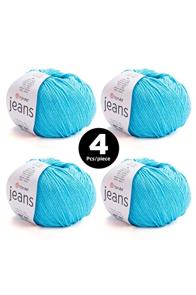 Yarnart Lanț de tricotat Jean Number 33 - Pachet de 4