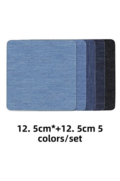 Choice 5pcs 5 PCS Denim Patches DIY Iron On Denim Elbow Patches Repair Pants ...