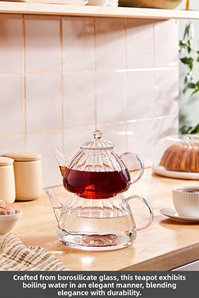 Karaca Mini ceainic din sticlă borosilicată Lori