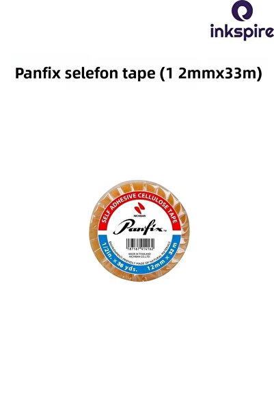 inkspire Bandă de celofan Panfix 12x33 metri - 1 bucată, compatibilă cu mașin...