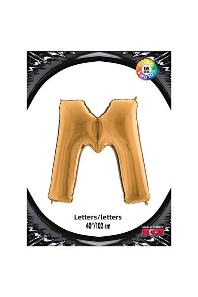 GÜNEŞAVM بالون كيكجوي مصنوع من رقائق معدنية مقاس 40 بوصة ذهبي -m-