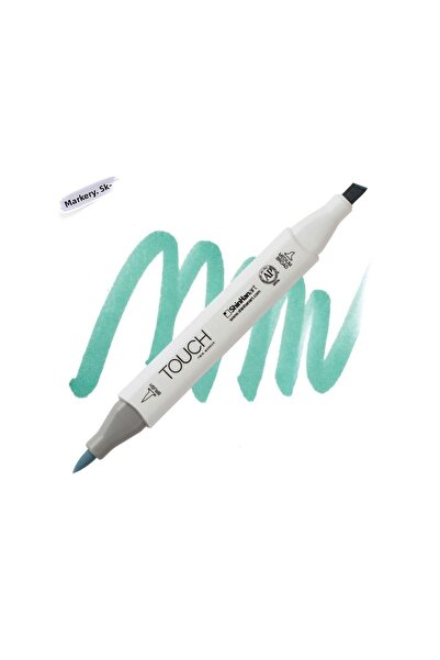 Shinhan Art Touch Twin Brush Pen : Double Sided Marker : Bg251 Verona Blue