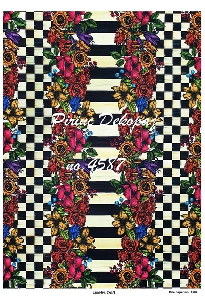 LİNEART ورق ديكوباج نحاسي Lineart رقم: L4587 - 29x42 سم