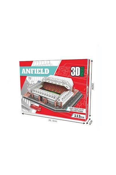 feooe 3D Paper Puzzle  DIY Anfield Football Stadium In Anfield Liverpool 3D Jigsaw Puzzle Model Toy Orn...