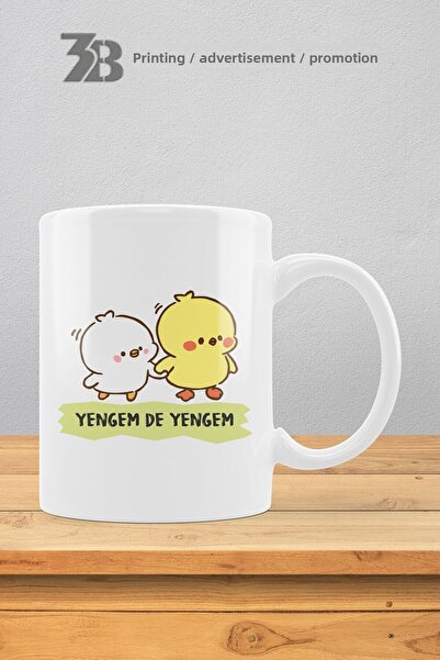 3B BASKI REKLAM PROMOSYON ''Yengim de Yengim'' Cute Chicks Series - Mug Cup