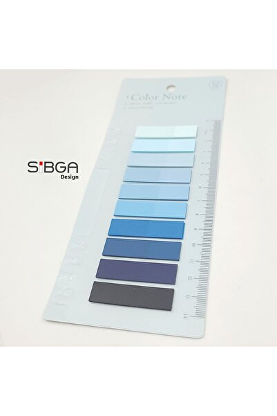 sibga tasarım Transparent Colored Post-It Note Paper - 200 Sheets Bookmark Sticker