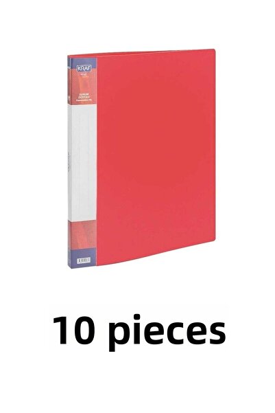 Noki 10 Pieces of Kraf 40 Pieces Presentation File Red