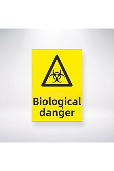 Reysa Tasarım ملصق المخاطر البيولوجية 20 × 28 سم