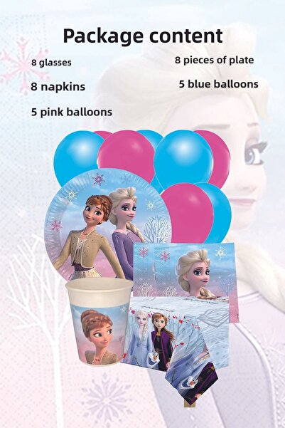 Cansüs مجموعة الاحتفالات ذات الطابع المجمد تتسع لـ 8 أشخاص