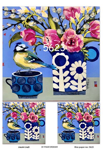 LİNEART ورق ديكوباج نحاسي Lineart رقم: L563- 29x42 سم