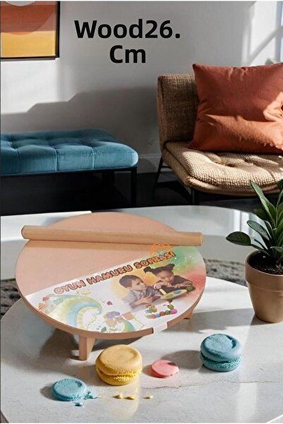 ZHLHOME طاولة لف العجين للأطفال مقاس 26 سم