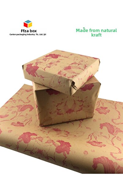 Feza Kutu Package Paper Kraft Paper Wrapping Paper Gift Paper New Year's Dowry Packaging Paper 70x100 (10 PCS)