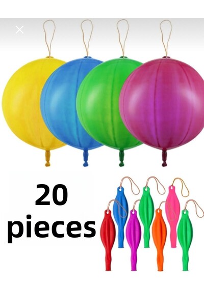 sally baby 20 بالونًا مرنًا بسحاب - بالون كبير مزود بخيوط