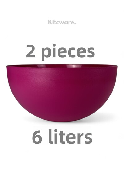 Kitcware Large Size Bowl, Multi-Purpose Bowl, Dough Bowl, Salad Bowl, Round Bowl, 6 Liters