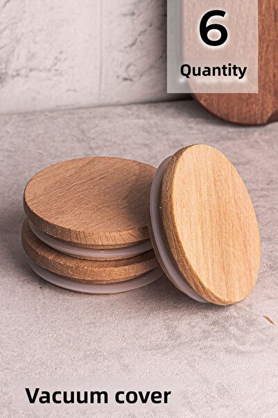 Snippy Bella Milla 6-Piece Wooden Vacuum Lid - Elysia Timeless Compatible