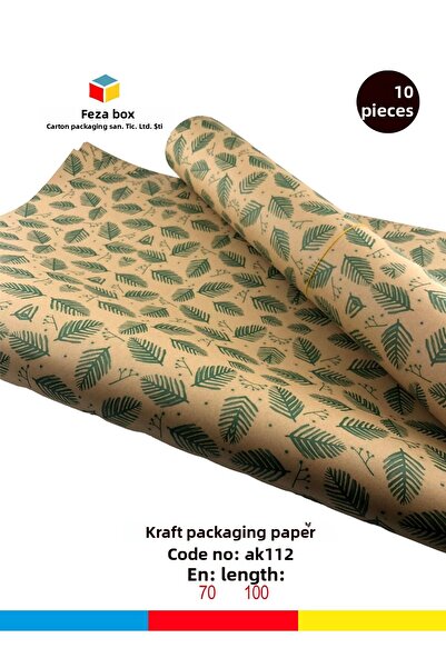 Feza Kutu Package Paper Kraft Paper Wrapping Paper Gift Paper New Year's Dowry Packaging Paper 70x100 (10 PCS)