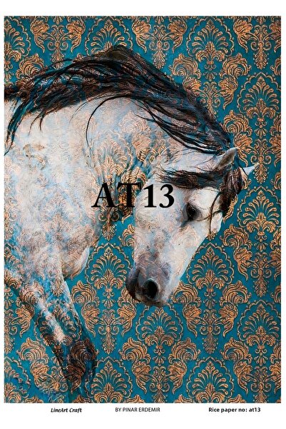 LİNEART Brass Decopage Paper La-at13