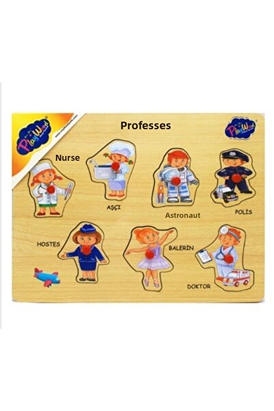 Play Wood Wooden Handle Professions Puzzle No. 164