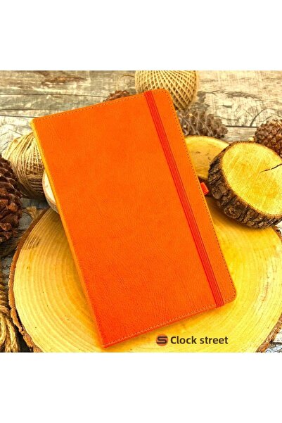 PİGADO Πορτοκαλί θερμοδερμάτινο σημειωματάριο + μεταλλικό στυλό