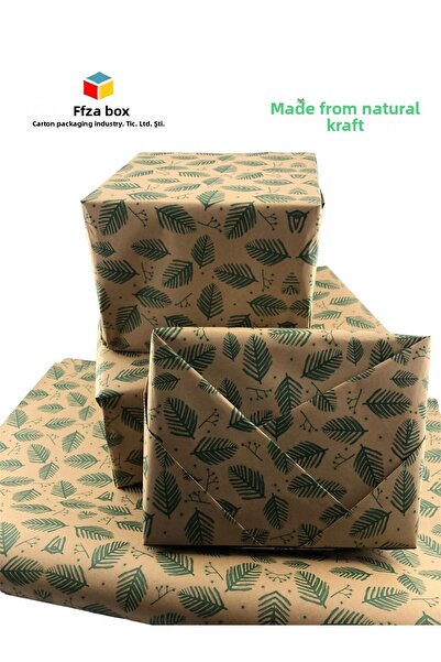 Feza Kutu Package Paper Kraft Paper Wrapping Paper Gift Paper New Year's Dowry Packaging Paper 70x100 (10 PCS)