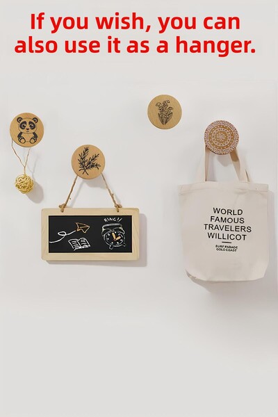 Badem10 Wooden Handle Button Flower Patterned Children's Room Furniture Kitchen Drawer Cabinet Handle Handle Handles 5 Pieces