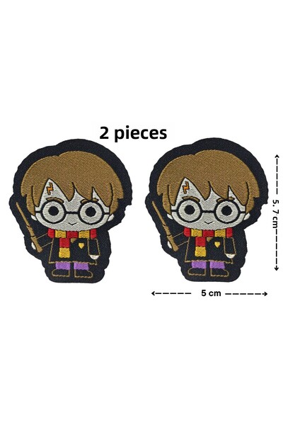 Megas Etiket Iron-Sticking "Harry" Harry Potter Woven Coat of Arms/Patch
