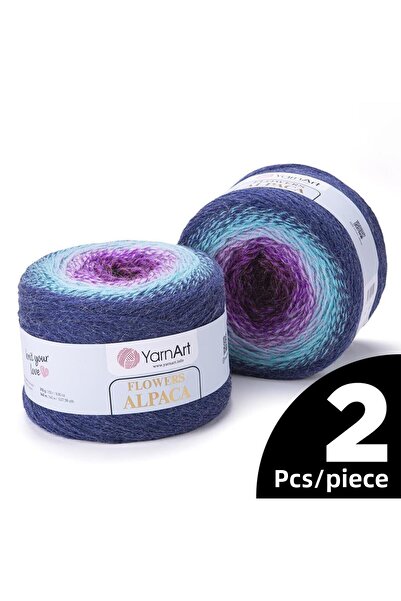 Yarnart خيوط الحياكة بالألباكا الزهرية - 433 - قطعتان