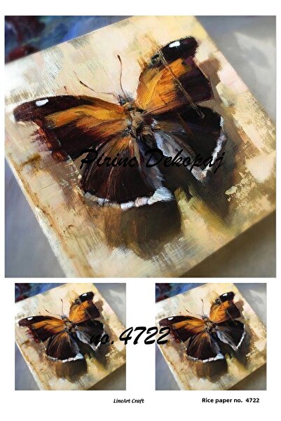 LİNEART ورق ديكوباج نحاسي رقم: 4722 - 29X42 سم