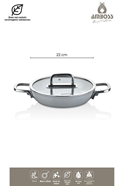 Amboss Sera Nova 13 Piece Gray Ceramic Pots, Pans and Sauces Set