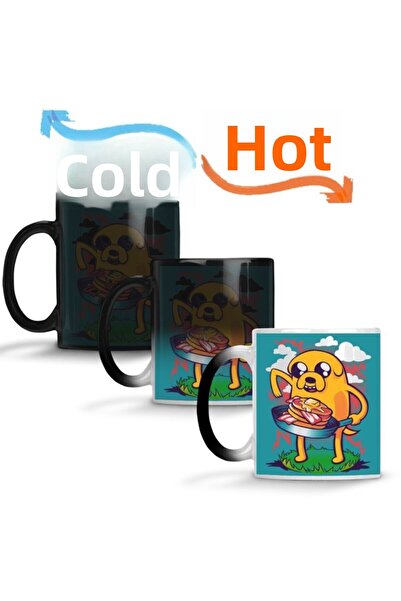 Baskı Dükkanı فطائر لحم الخنزير المقدد من وقت المغامرة 02 كوب سحري من البورسلين