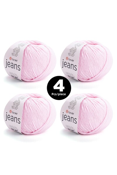 Yarnart حبل جان محبوك رقم 18 - عبوة من 4 قطع