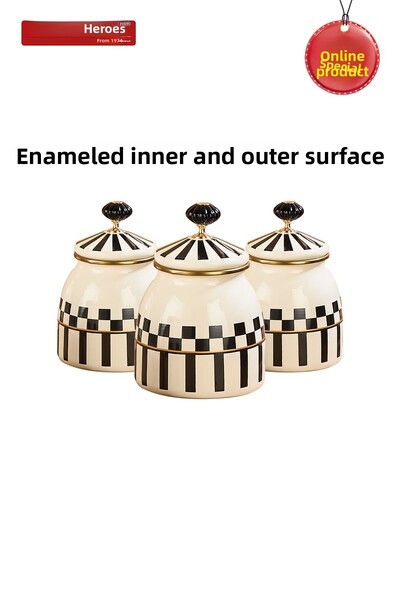 Kahramanlar Prime Cream 3-Piece Enamel Spice Bowl