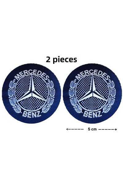 Megas Etiket Iron-Sticking Mercedes Logo "Small Size" Woven Crest/Patch