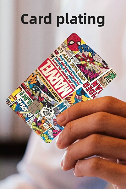 DEER Autocolant pentru acoperirea cardului Marvel Acoperire pentru card de cr...