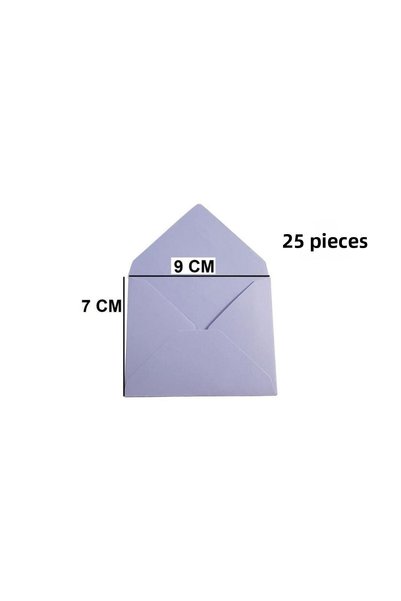 deer home by Pera İstanbul Lilac Colored 25 Small Envelopes - 7X9
