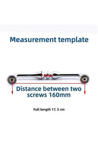Badem10 Μεταλλική λαβή 160 mm: Λαβές ντουλαπιών συρταριών κουζίνας