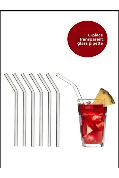 Daisy هدية مكونة من 6 شفاطات زجاجية وفرشاة تنظيف ترمس سيليكات (مقاومة للماء).