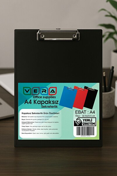 Four Office سكرتارية سوداء بدون غطاء مقاس A4