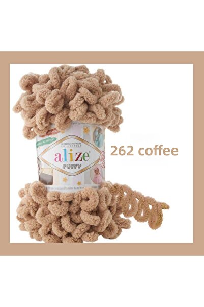 Alize Puffy El Örgü Iplık 262 Big Bowknot (SINGUL) - 100 Gr. 9 metri. Șnur pe...