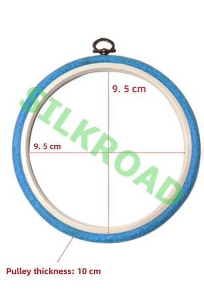 Nurge رقم: 1 بكرة لوحة بلاستيكية مستديرة باللون الأزرق - 9.5 سم - 10 مم