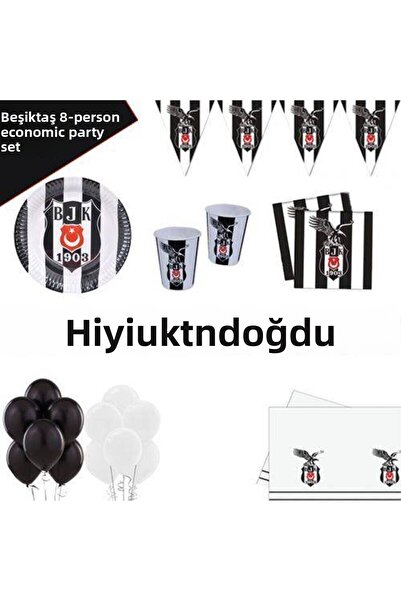 Parti Dükkanım طقم حفلة اقتصادية لـ 8 أشخاص Beşiktaş