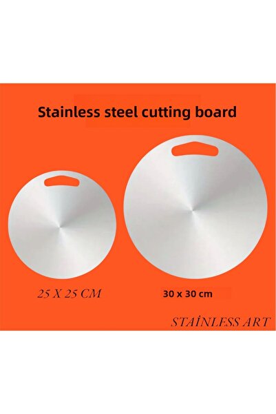 Stainless Art Set of 2 Stainless Steel Cutting Board High Quality