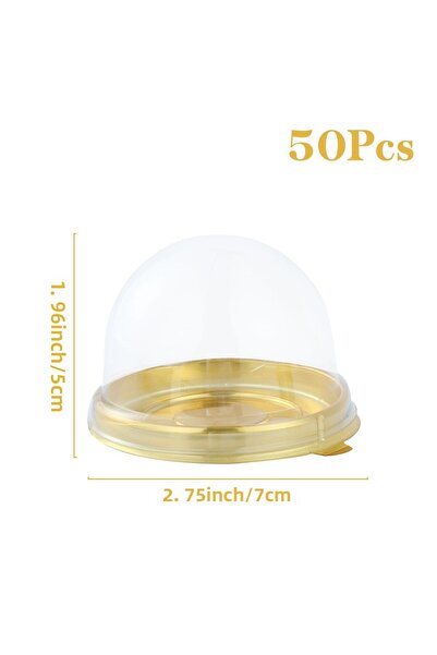 Choice كما هو موضح 1 50 قطعة من علبة الكيك الشفافة الصغيرة، عبوة خبز المعجنات...